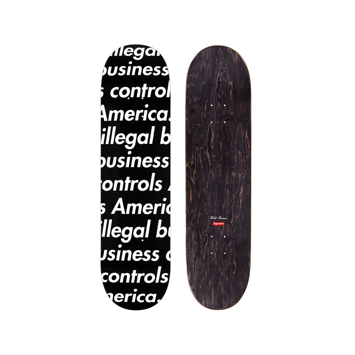 Supreme Illegal Business Skateboard Deck Black