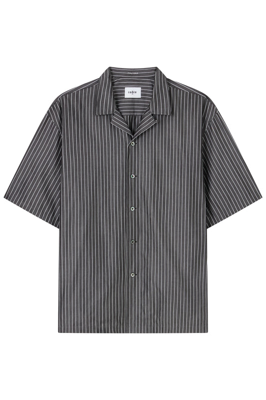 CASCA 222 Pinstripe Bowling Shirt / Large