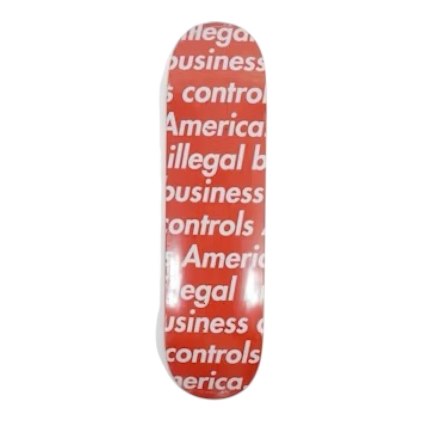 Supreme Illegal Business Skateboard Deck / Red