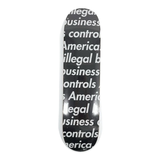 Supreme Illegal Business Skateboard Deck / Black