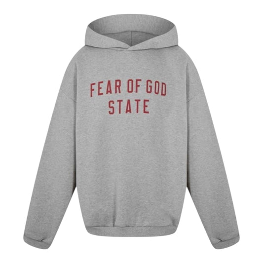 Essentials State Heather Grey Hoodie