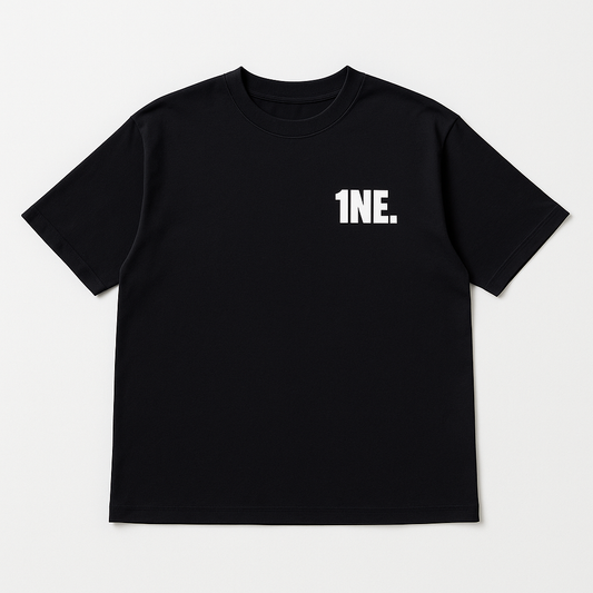 1NE. Half Sleeve T-shirt / Black