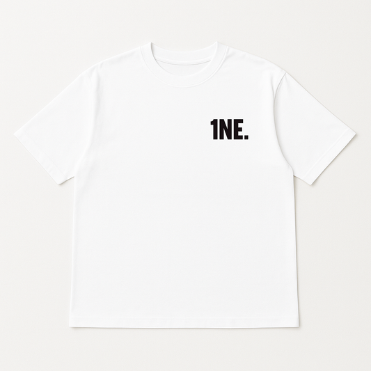 1NE. Half Sleeve T-shirt / White