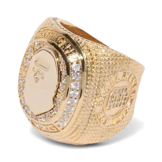 A Bathing Ape (BAPE) Rhinestone College Ring