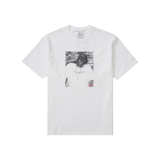 Supreme x Jordan Biggie White T-Shirt