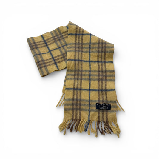 Vintage Burberry Scarf / Grade B / Yellow
