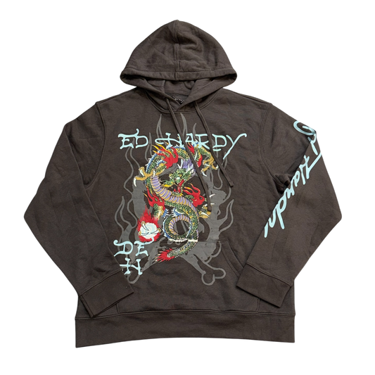 Ed Hardy Hood / Grey / Large / Grade B