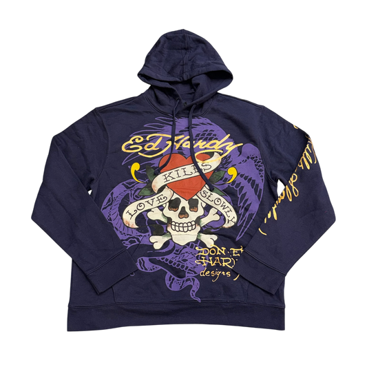 Ed Hardy Hood / Navy / Large / Grade B