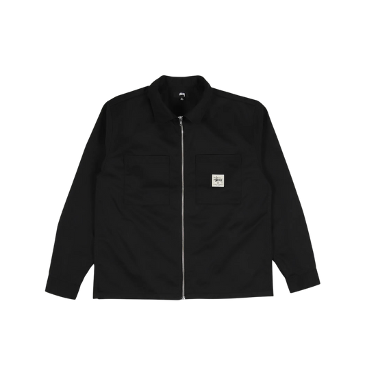 Stussy Zip Up Work Jacket / Black