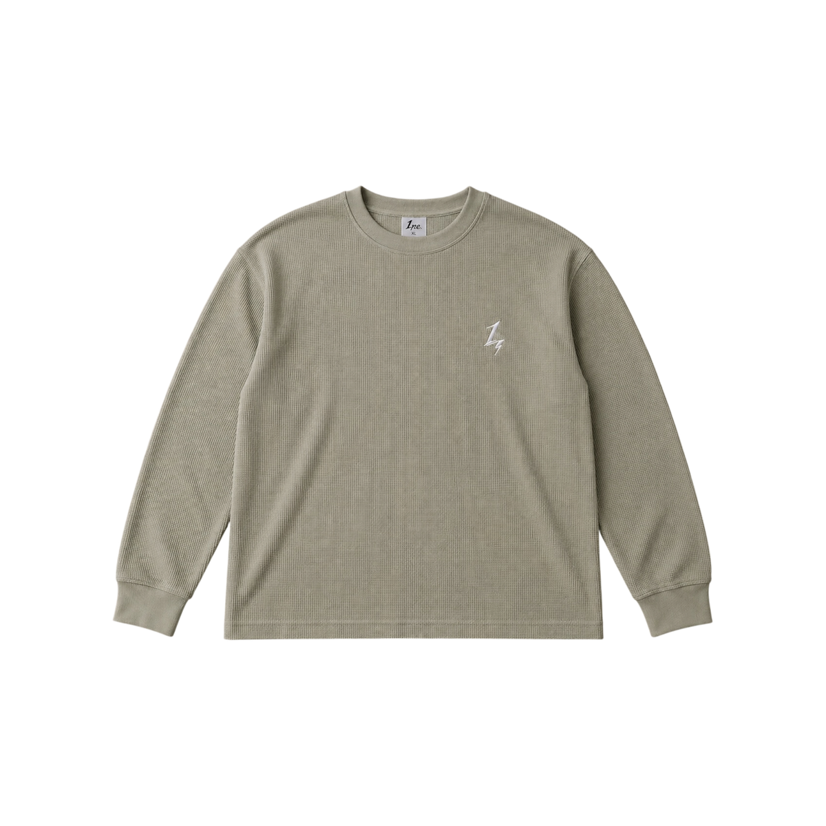 1NE. Bolt Waffle Longsleeve T-shirt / Sage