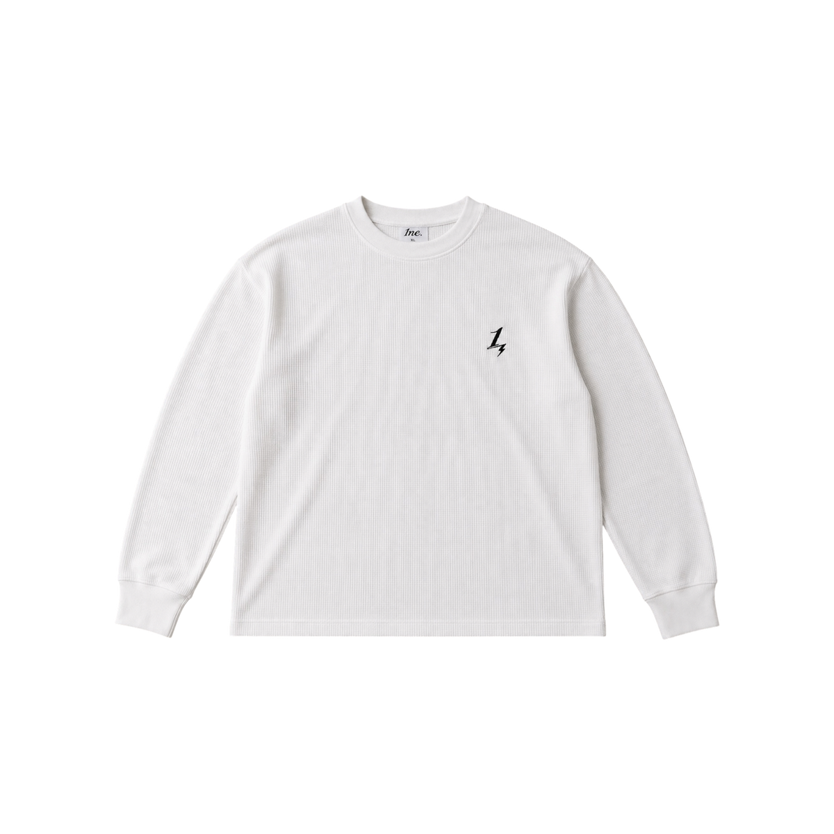 1NE. Bolt Waffle Longsleeve T-shirt / White