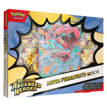 Pokemon Ascended Heroes Mega Feraligatr Ex Box