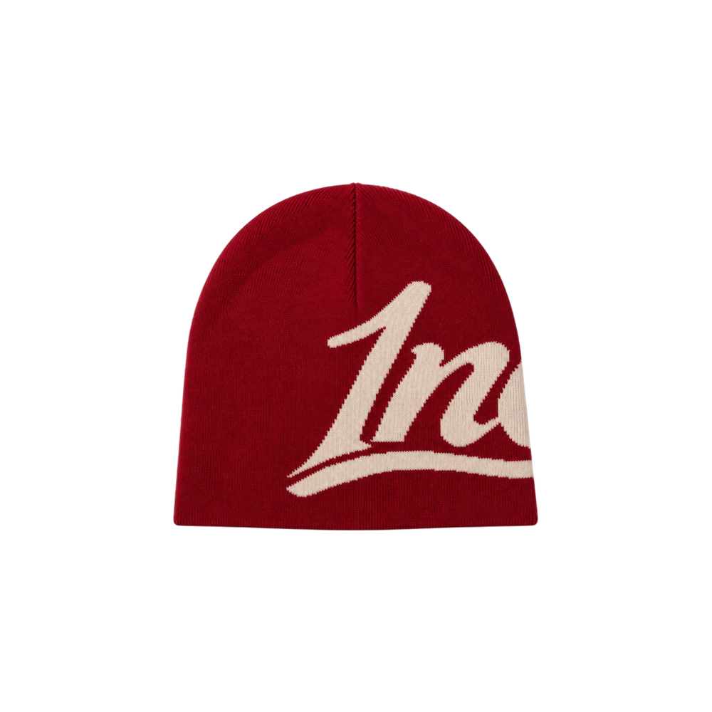 1NE Script Beanie Hat / Wine