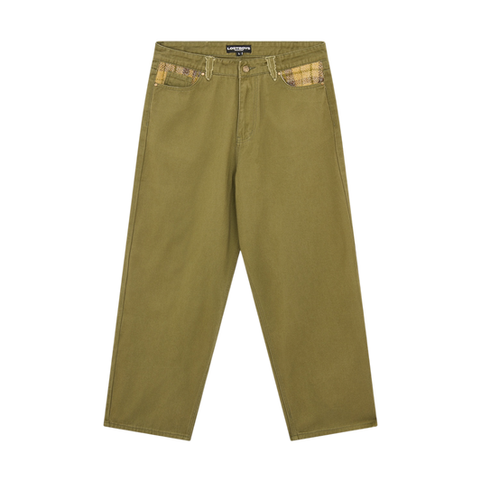 Lost Boys Checkered Twill Pants / Moss