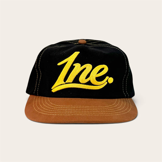 1NE Contrast Stitch Hat v2 ‘Noir’