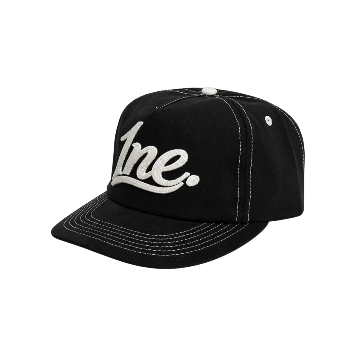 1NE Contrast Stitch Hat / Noir