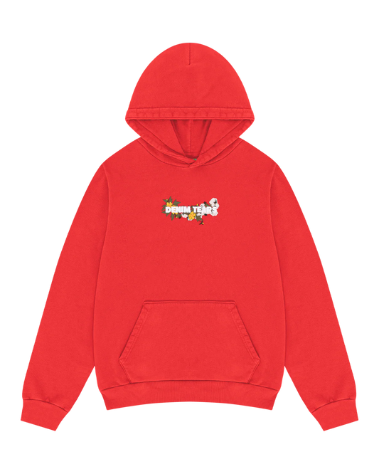Denim Tears Floral Red Hood
