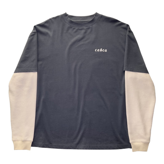 CASCA 222 OS LS T-shirt Washed Ink