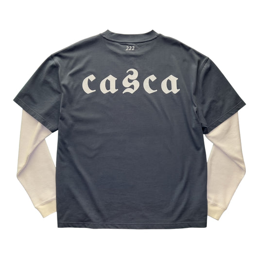 CASCA 222 OS LS T-shirt Washed Ink