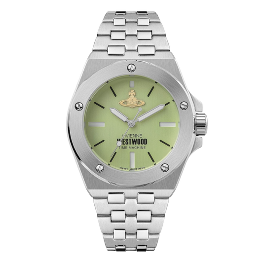 Vivienne Westwood Leamouth Watch / Silver / Green