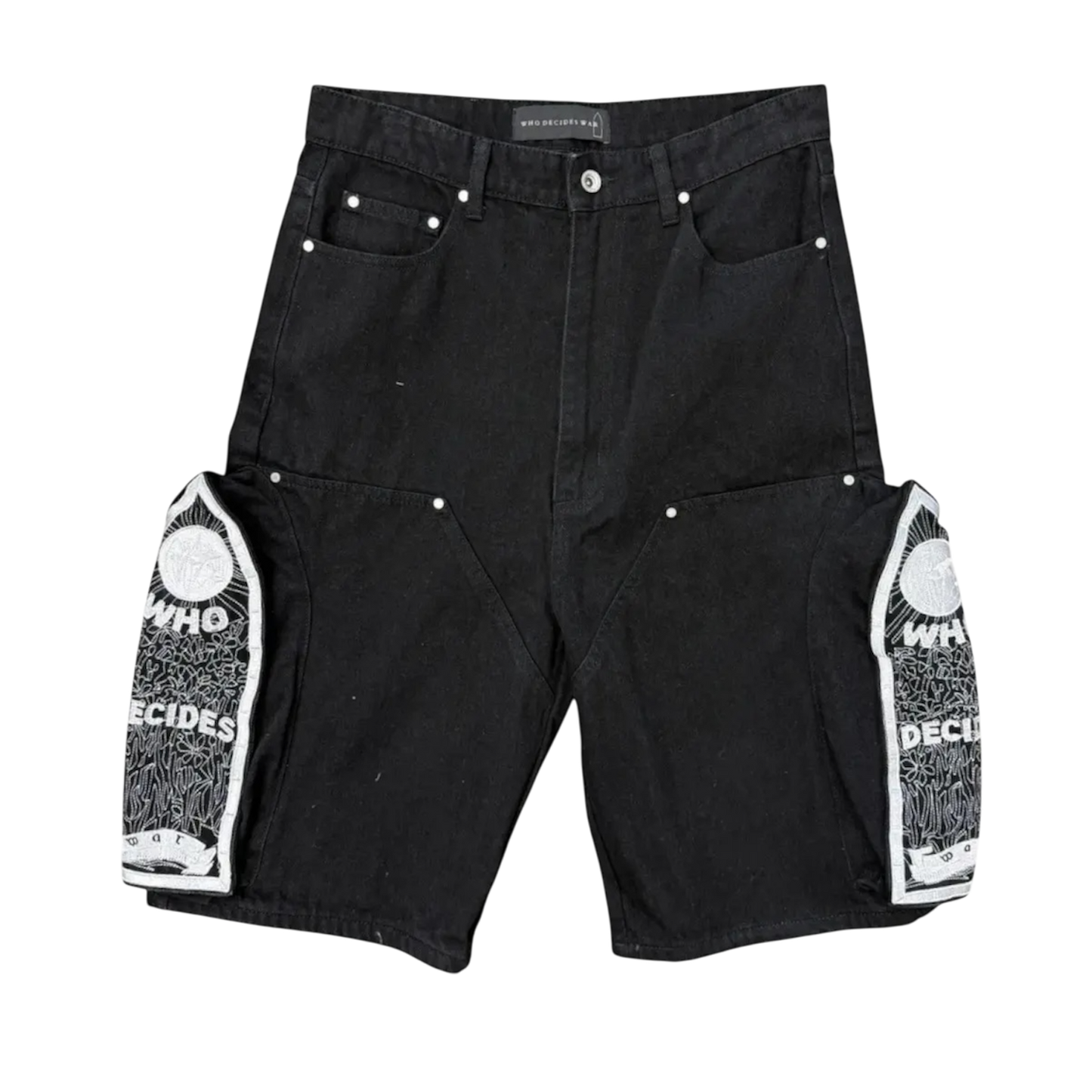 Who Decides Was Side Embroidery Jorts