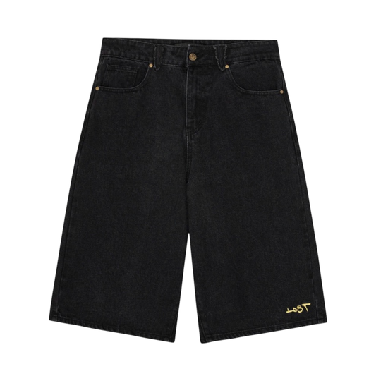 Lost Boys Embroidery Jorts / Black