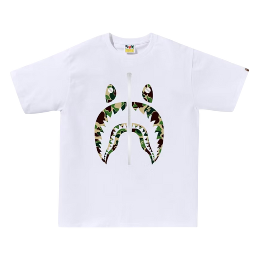 Bape ABC Camo Shark T-shirt / White
