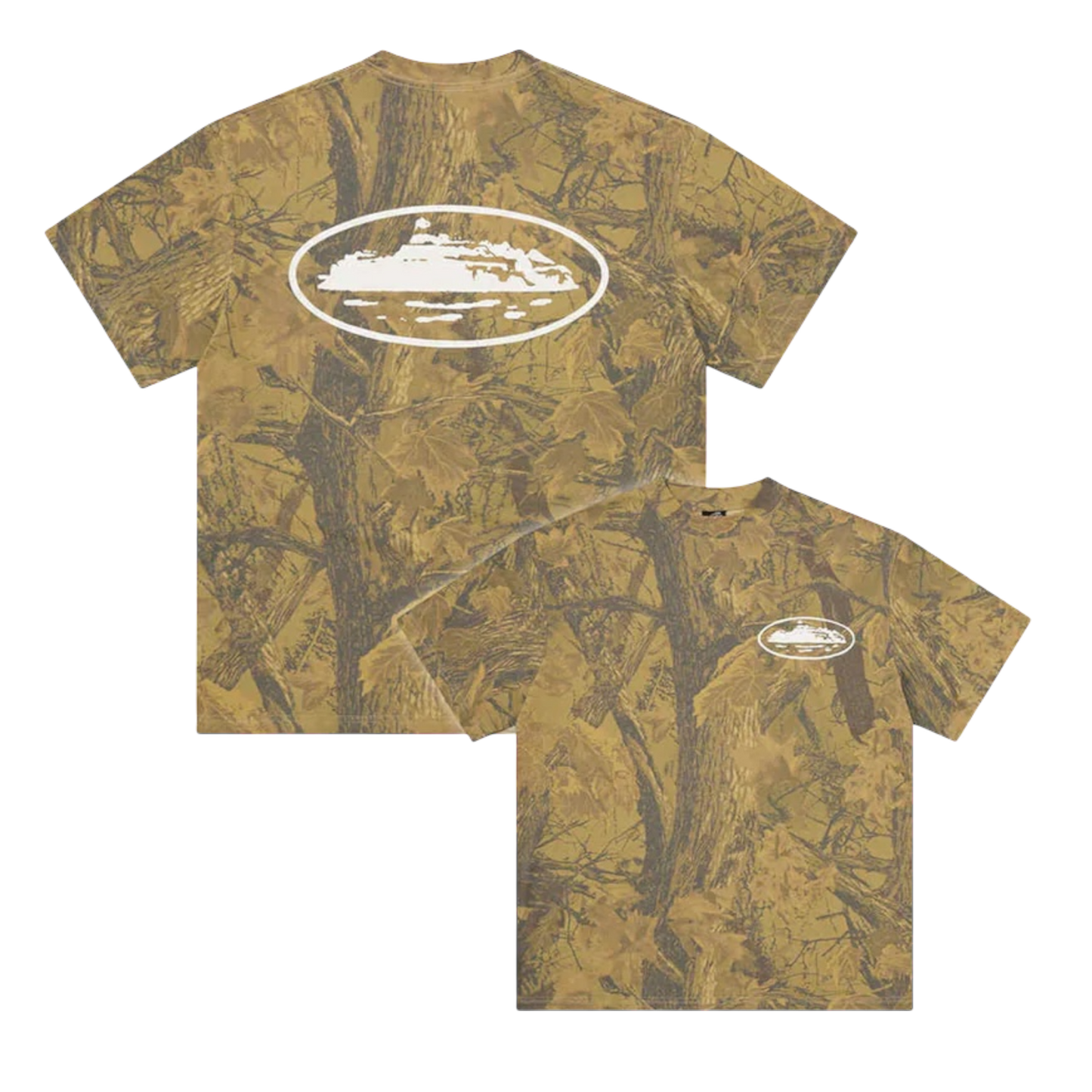 CRTZ Island Puff Print T-shirt / Forest Camo