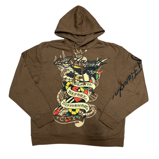 Ed Hardy Hood / Brown / XL / Grade B