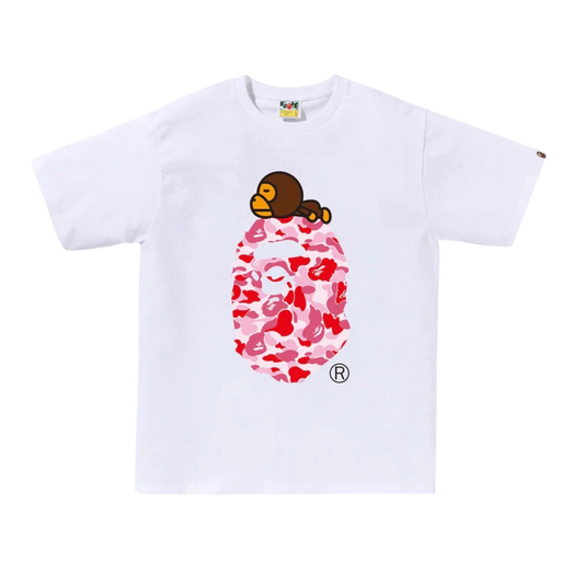 A Bathing Ape ‘Camo Milo’ T-Shirt / Large