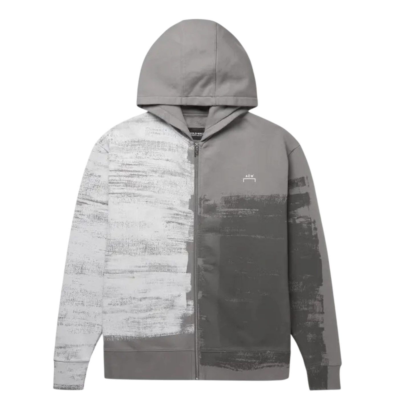A COLD WALL Brush Stroke Zip Up Hoodie - Grey