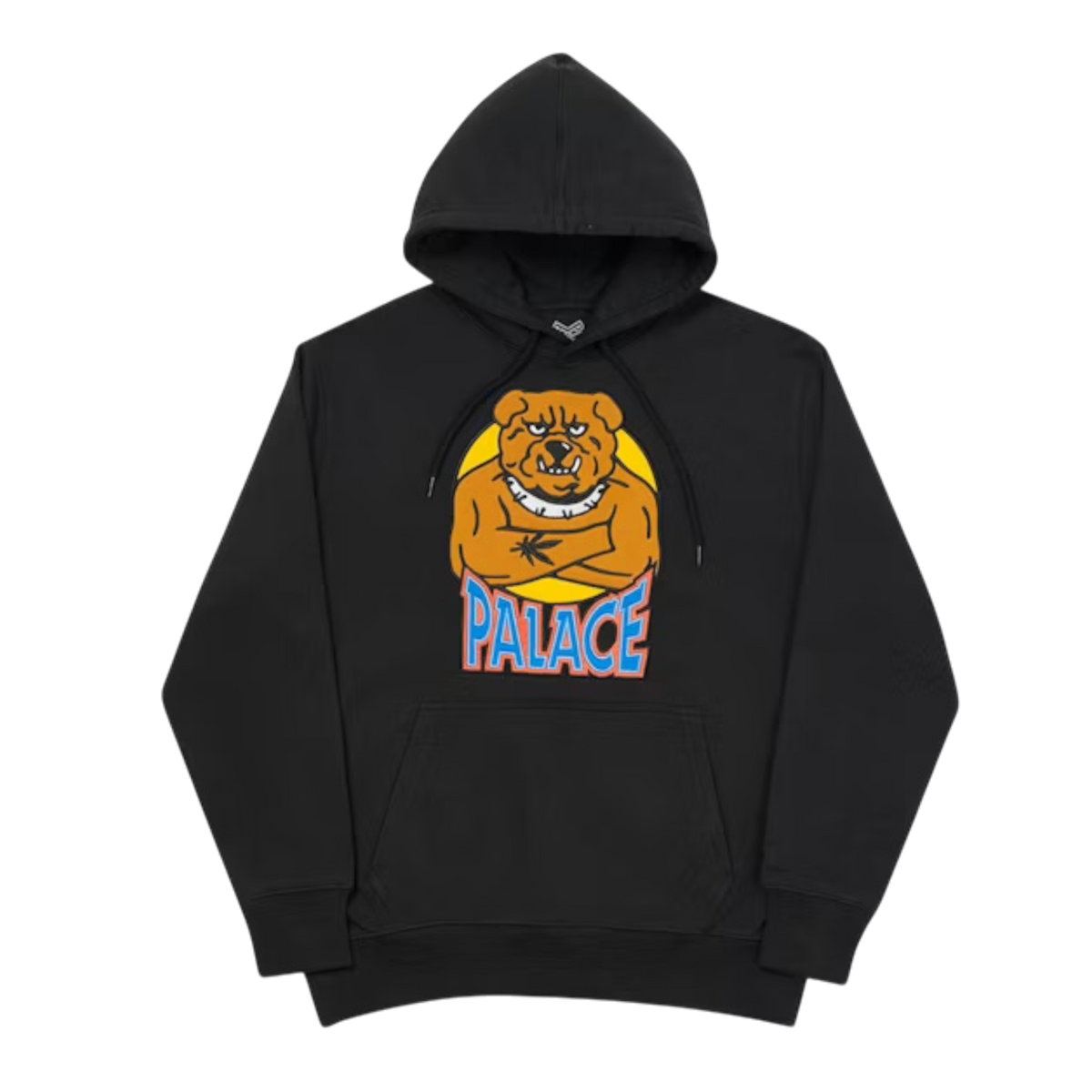 Palace Bulldog Black Hoodie / Small / Grade B