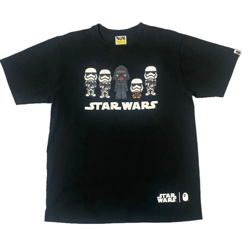 A Bathing Ape (BAPE) Star Wars T-Shirt / Large / Grade B