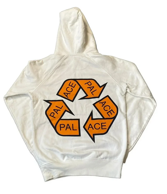 Palace P-Cycle White Hoodie / Small / Grade B