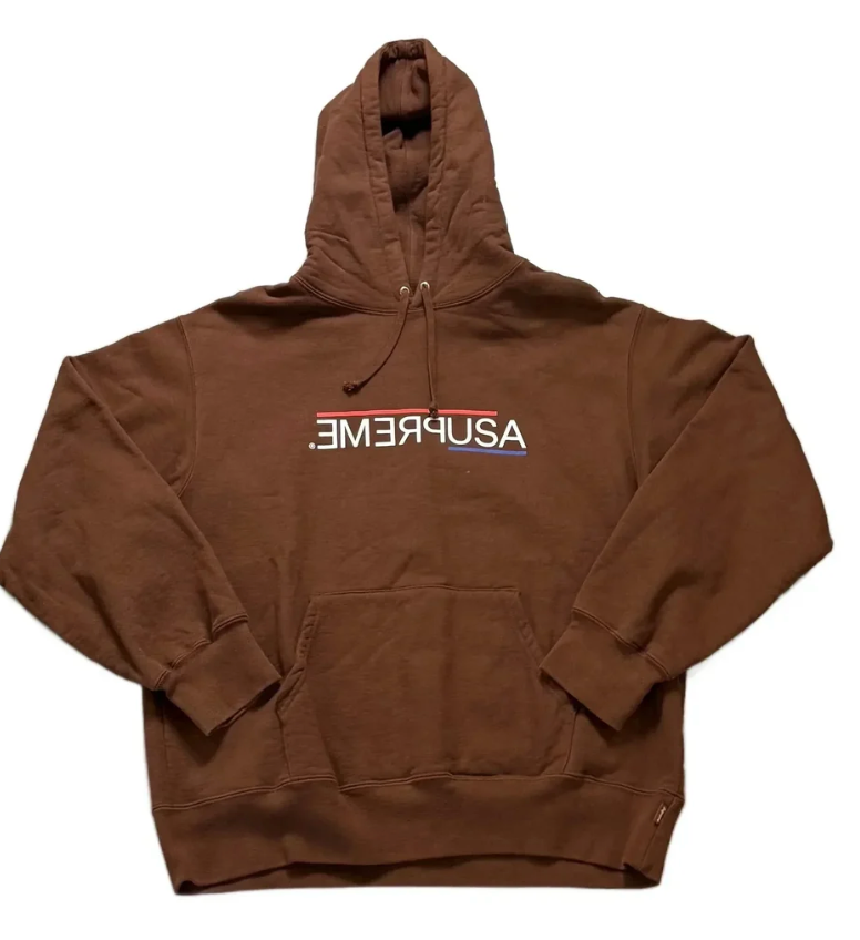Supreme USA Hoodie / Medium /  Grade C