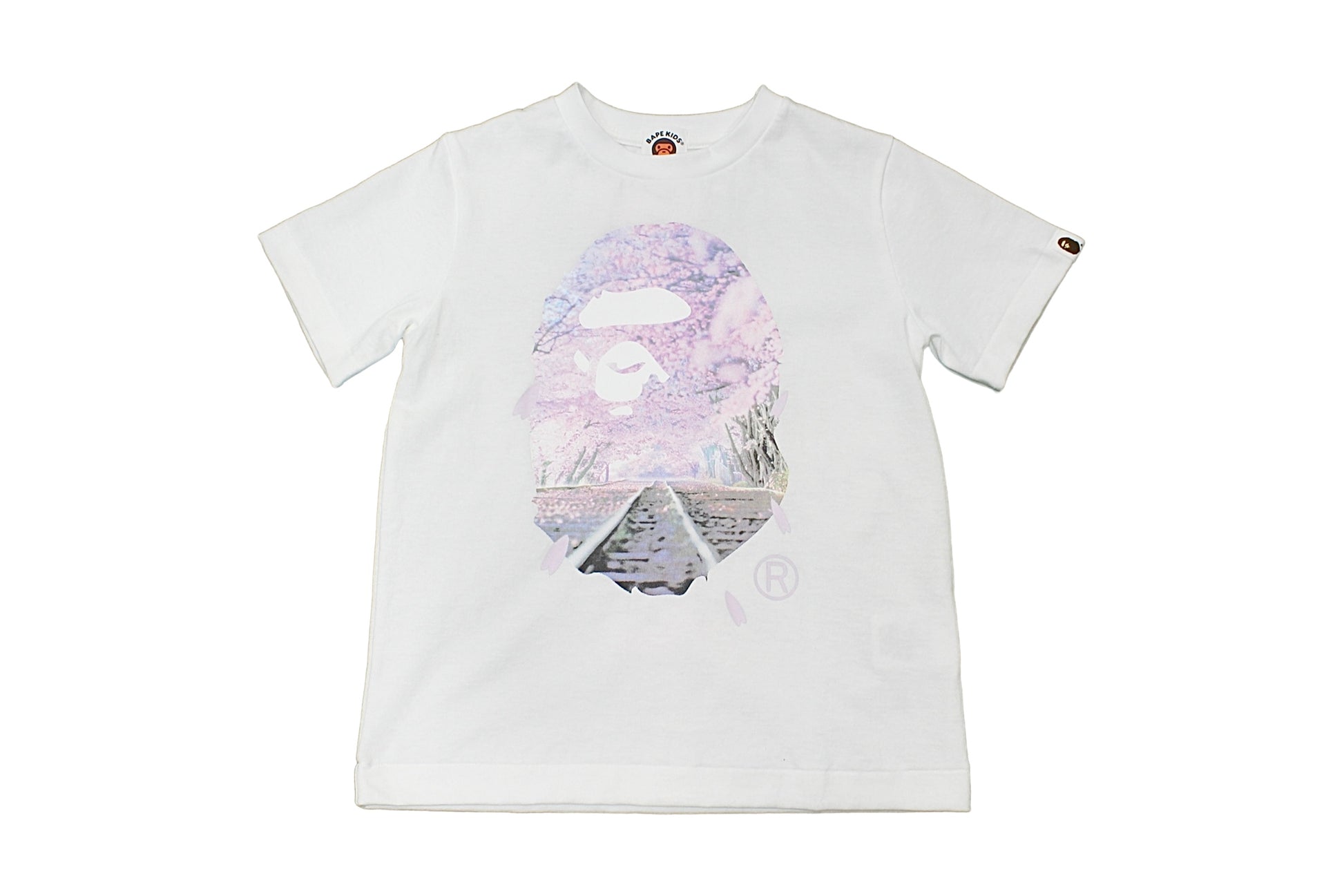BAPE Junior Big Ape Sakura White T-Shirt - 1NE.derby