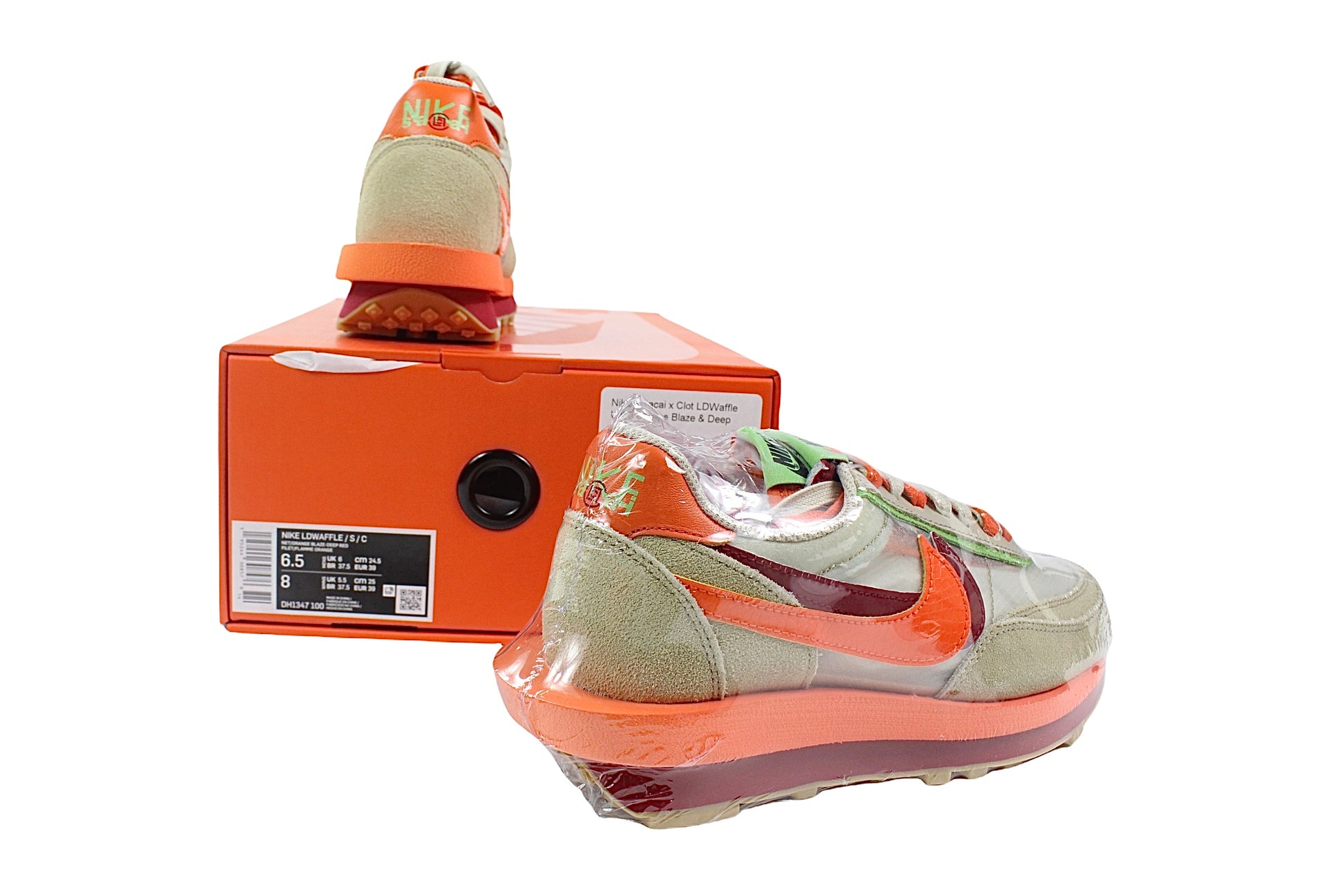 Nike LD Waffle Sacai 'Clot KOD Net Orange Blaze' - 1NE.derby